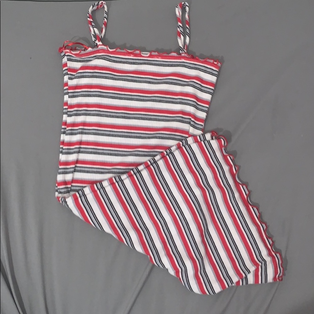 Striped mini dress